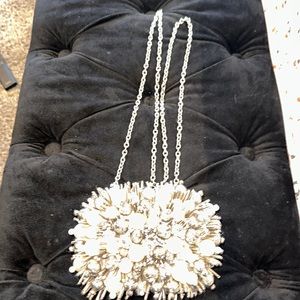 ALDO pearl n gem studded purse